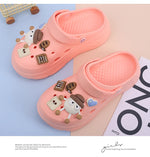 Sandalias tipo zueco de plataforma 6 cm para mujer