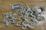 Cortina de luces navideñas LED con control remoto – 8 modos