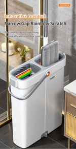 JOYBOS – mopa giratoria 360° con cubeta y paños de microfibra