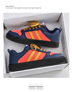 Tenis casuales tipo skate para hombre – corte bajo y suela antideslizante