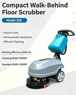 Fregadora comercial Walk-Behind 350 – limpieza de alta eficiencia