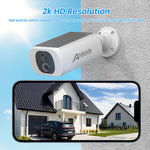 ANRAN 3MP – kit de cámaras solares WiFi para exterior con visión nocturna a color
