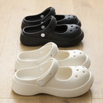 New Summer Outdoor Beach Big Toe Slides Garden Clogs Breathable Shoes For Women Platform Crogs Girl's Sandals Wrapped Slippers