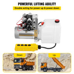 SucceBuy 12 V Double-Acting Hydraulic Power Unit with Tank
