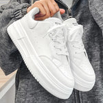 Tenis casuales transpirables para hombre – plataforma baja y cordones