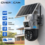 Cámara de seguridad solar 8MP 4G LTE PTZ – doble lente, PIR y audio bidireccional