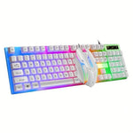 Combo teclado gamer retroiluminado + mouse USB – diseño ergonómico y sensación mecánica