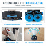 Mini fregadora eléctrica de doble cepillo magnético – Walk-Behind