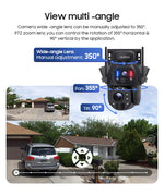 SHIWOJIA 8MP – cámara solar 4G/WiFi PTZ 360°, zoom 36X y batería 20,000 mAh
