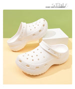 thick-soled EVA cloud hole shoes women's summer non-slip fashion sandals soft-soled beach shoes outdoor slippers women