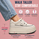Fujin – tenis con plataforma oculta de 9 cm para mujer