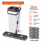 JOYBOS – mopa plana con cubeta de doble cámara y escurrido manos libres