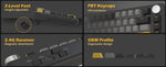 ATTACK SHARK X85 Pro – teclado mecánico 75% con pantalla, perilla, RGB y tri-modo
