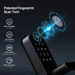 Cerradura inteligente WiFi IP67 – huella, app, NFC y teclado táctil