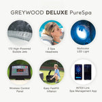 Greywood Deluxe 28441EH – jacuzzi inflable para 6 personas con cubierta eficiente y tratamiento de agua