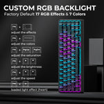 XVX M67 JadeStone – teclado mecánico inalámbrico 65% tri-modo, Gasket y RGB