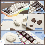 YUNZII C75 – teclado mecánico inalámbrico 75% Gasket, RGB y hot-swap