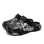 Zuecos estampados para hombre – suela gruesa antideslizante