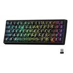 XVX M67 JadeStone – teclado mecánico inalámbrico 65% tri-modo, Gasket y RGB