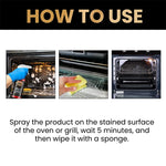 Oven Grill Cleaner Spray 100ml Heavy Duty Degreaser Fast Acting Foam Cleaner For Grill Rack Oven Surface Kitchen Stubborn Stains