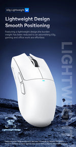 ATTACK SHARK X11 – mouse gamer inalámbrico 22K DPI con base de carga RGB
