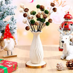 Set de 6 adornos navideños de bolas de terciopelo