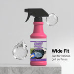 120ml BBQ Grills Cleaner Spray Multi-Purpose Multi-Purpose Grease Remover Kitchen Degreaser Kit for Oven Hood Stove BBQ Grill