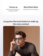 Lenovo – gafas inteligentes AI Bluetooth 5.3 con audio y micrófono