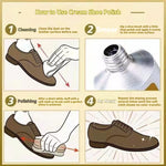 Crema Quick Shine para cuidado de zapatos de cuero – kit de brillo 30 g