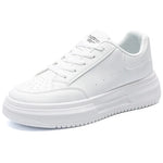 Tenis casuales transpirables para hombre – plataforma baja y cordones