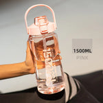 Botella deportiva de gran capacidad con pajilla – 1.5 L a 3.8 L