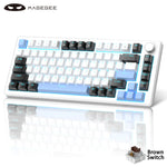 MageGee 75% – teclado mecánico gamer con perilla y retroiluminación azul