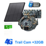 SHIWOJIA 5MP 3K – cámara solar 4G/WiFi PTZ con visión nocturna y detección PIR