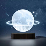 Lámpara levitante de Saturno, Luna y galaxia – 14/17 cm