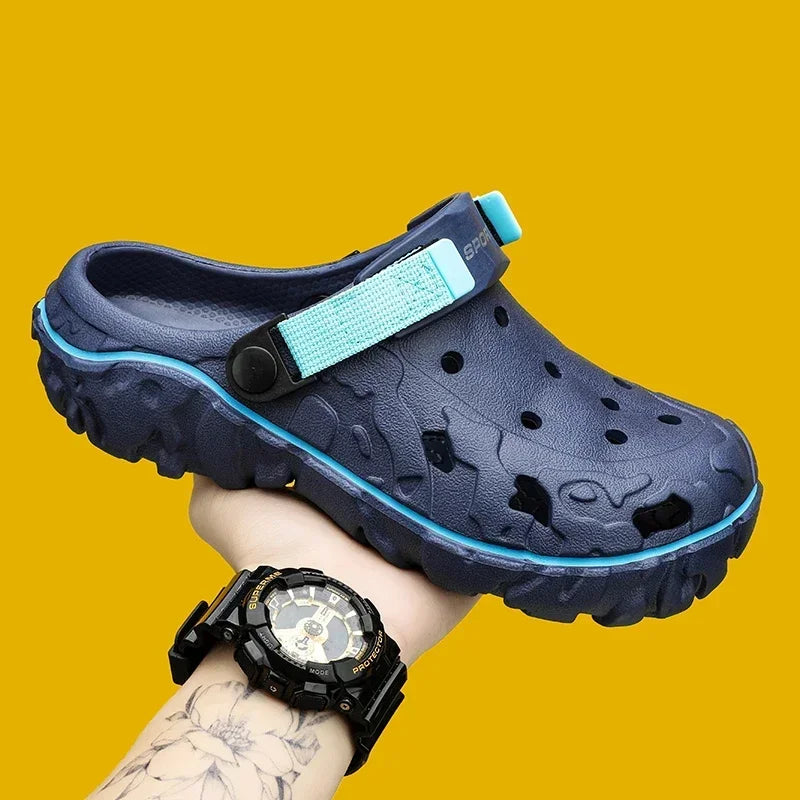 Zuecos EVA ligeros para hombre – playa, trabajo y uso diario