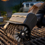 Cepillo eléctrico para parrilla BBQ – rodillo de acero inoxidable y carga USB