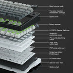 AULA F75 – 75% Gasket Mechanical Gaming Keyboard with RGB & PBT Keycaps
