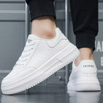 Tenis casuales transpirables para hombre – plataforma baja y cordones