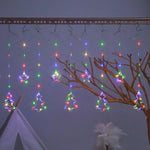 Cortina de luces navideñas LED con control remoto – 8 modos