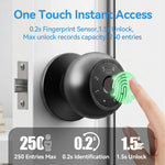 YFK 5 en 1 – pomo inteligente Tuya con huella, contraseña, tarjeta, llave y app