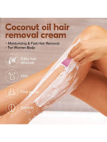 Crema depilatoria de coco – fórmula suave para el cuerpo