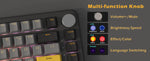 ATTACK SHARK X85 Pro – teclado mecánico 75% con pantalla, perilla, RGB y tri-modo