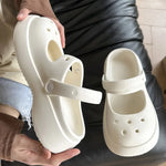 New Summer Outdoor Beach Big Toe Slides Garden Clogs Breathable Shoes For Women Platform Crogs Girl's Sandals Wrapped Slippers