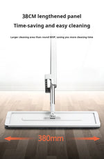 38 cm 360° Flat Spin Mop with Folding Bucket