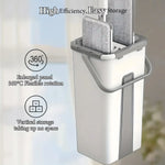 360° Flat Mop with Separate Wash & Wring Bucket