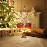 Estrella LED decorativa para árbol de Navidad – dorado y plateado