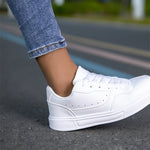 Tenis minimalistas blancos unisex – suela antideslizante