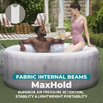 Jacuzzi inflable redondo para 2–4 personas con 120 AirJets