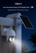 Cámara solar PTZ 8MP 2K 4G – visión nocturna y detección humana iCSee