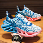 Tenis chunky unisex con estampado flame – malla y amortiguación